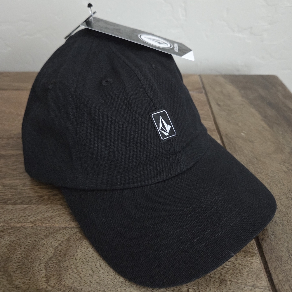 Volcom Kids Black Baseball Hat Style With Adjustable Strap